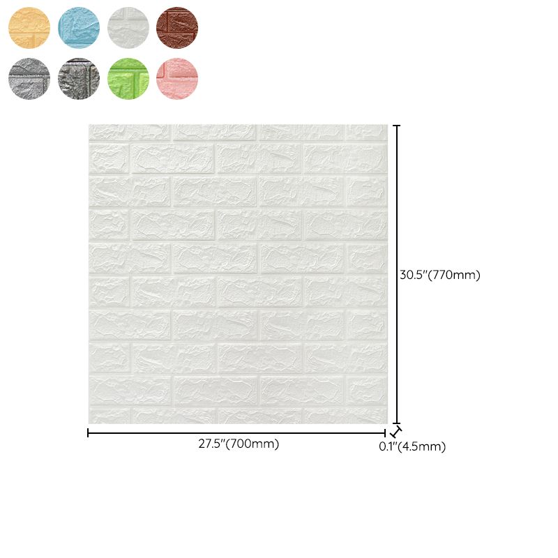 3D Embossed Wall Panel Colorful Waterproof Foam Indoor Wall Tile Clearhalo 'Flooring 'Home Improvement' 'home_improvement' 'home_improvement_wall_paneling' 'Wall Paneling' 'wall_paneling' 'Walls & Ceilings' Walls and Ceiling' 1200x1200_4fb13833-193c-4cdc-b400-ce7934616c78