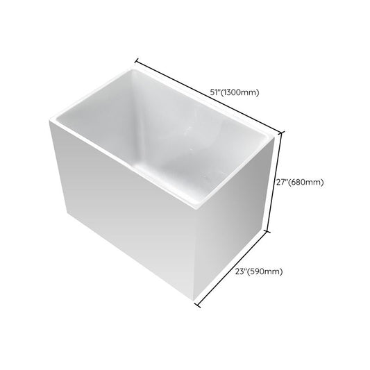 Modern Rectangular Bathtub Center Acrylic Stand Alone Soaking Bath Clearhalo 'Bathroom Remodel & Bathroom Fixtures' 'Bathtubs' 'Home Improvement' 'home_improvement' 'home_improvement_bathtubs' 'Showers & Bathtubs' 1200x1200_4fd47b58-c59b-44ac-a782-3abae5f5d43e