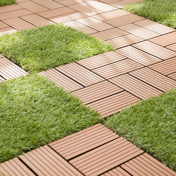 Interlocking Composite Deck Tile Outdoor Patio 11.8" x 11.8" Decktile Clearhalo 'Home Improvement' 'home_improvement' 'home_improvement_outdoor_deck_tiles_planks' 'Outdoor Deck Tiles & Planks' 'Outdoor Flooring & Tile' 'Outdoor Remodel' 'outdoor_deck_tiles_planks' 1200x1200_4fd6aad4-9e4f-4069-933e-fb1e06fd6c84