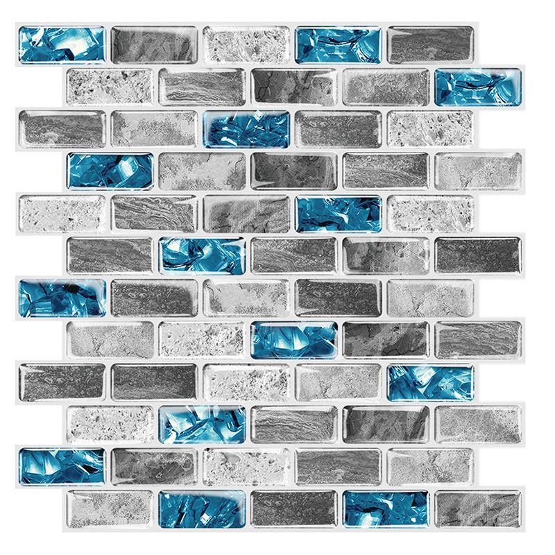PVC Peel & Stick Tile Subway Rectangle Stain Resistant Peel & Stick Tile for Kitchen Clearhalo 'Flooring 'Home Improvement' 'home_improvement' 'home_improvement_peel_stick_blacksplash' 'Peel & Stick Backsplash Tile' 'peel_stick_blacksplash' 'Walls & Ceilings' Walls and Ceiling' 1200x1200_4ff34d1a-ced2-4bb2-b382-5f831015d61a