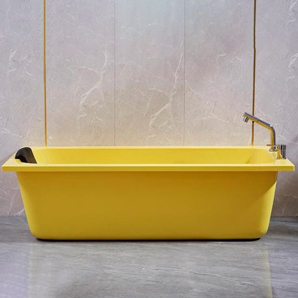 Matte Finish Acrylic Rectangular Bathtub Modern Soaking Freestanding Tub Clearhalo 'Bathroom Remodel & Bathroom Fixtures' 'Bathtubs' 'Home Improvement' 'home_improvement' 'home_improvement_bathtubs' 'Showers & Bathtubs' 1200x1200_508de5b9-39bf-4bee-a46e-68adb96153e7