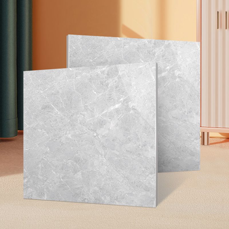 Marbling Square Floor Tile Straight Edge Slip Resistant Polished Tile Clearhalo 'Floor Tiles & Wall Tiles' 'floor_tiles_wall_tiles' 'Flooring 'Home Improvement' 'home_improvement' 'home_improvement_floor_tiles_wall_tiles' Walls and Ceiling' 1200x1200_50ddd2e1-e6c1-4778-b81e-c6732e2cfa77