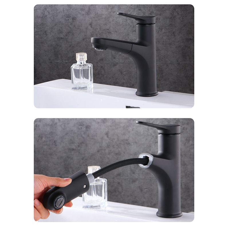 Contemporary Vessel Faucet Copper Pure Color Single Handle Retractable Vessel Faucet Clearhalo 'Bathroom Remodel & Bathroom Fixtures' 'Bathroom Sink Faucets' 'Bathroom Sinks & Faucet Components' 'bathroom_sink_faucets' 'Home Improvement' 'home_improvement' 'home_improvement_bathroom_sink_faucets' 1200x1200_50f56fa6-99a7-4422-9a90-24436f170a6f