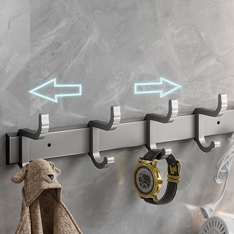 Gray Bathroom Accessory As Individual Or As a Set with Towel Bar/Bath Shelf/Robe Hooks Clearhalo 'Bathroom Hardware Sets' 'Bathroom Hardware' 'Bathroom Remodel & Bathroom Fixtures' 'bathroom_hardware_sets' 'Home Improvement' 'home_improvement' 'home_improvement_bathroom_hardware_sets' 1200x1200_510c75eb-9c4a-4d32-9589-0ae8f93dbb12