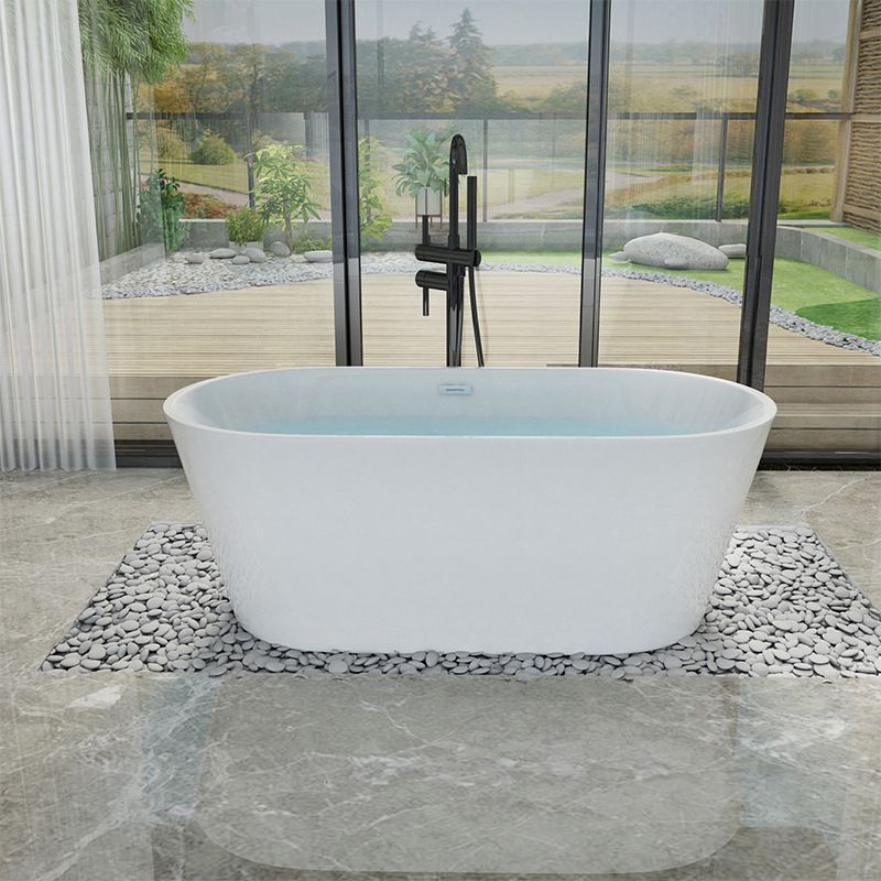 Soaking Bathtub Antique Finish Back to Wall Acrylic Bath Tub Clearhalo 'Bathroom Remodel & Bathroom Fixtures' 'Bathtubs' 'Home Improvement' 'home_improvement' 'home_improvement_bathtubs' 'Showers & Bathtubs' 1200x1200_510dbbf5-c057-4744-a480-38afd7c2266b