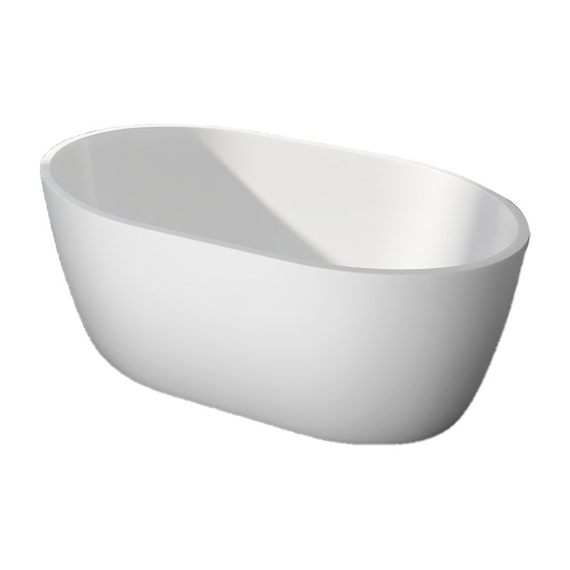 Modern Acrylic Ellipse White Bathtub Back to Wall with Drain Bath Tub Clearhalo 'Bathroom Remodel & Bathroom Fixtures' 'Bathtubs' 'Home Improvement' 'home_improvement' 'home_improvement_bathtubs' 'Showers & Bathtubs' 1200x1200_5118c1da-0fa7-4855-b801-3a0bacf2bbc6