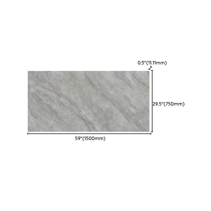 Rectangle Matte Tile Gray Marble Floor and Wall for Drawing Room Clearhalo 'Floor Tiles & Wall Tiles' 'floor_tiles_wall_tiles' 'Flooring 'Home Improvement' 'home_improvement' 'home_improvement_floor_tiles_wall_tiles' Walls and Ceiling' 1200x1200_5125fb65-8bc2-4fa4-b0a6-1535593e4694