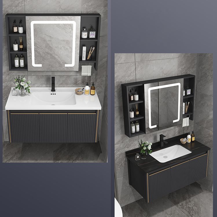 Wall Mount Bathroom Sink Vanity Modern Faucet Included Bathroom Vanity Set Clearhalo 'Bathroom Remodel & Bathroom Fixtures' 'Bathroom Vanities' 'bathroom_vanities' 'Home Improvement' 'home_improvement' 'home_improvement_bathroom_vanities' 1200x1200_513633b3-ee05-4555-9afa-b711b03da4f5