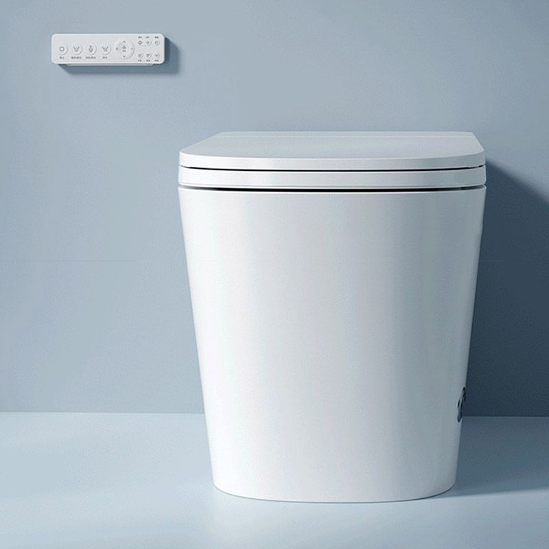 Modern White Toilet Bowl Siphon Jet Toilet with Soft-Close Seat for Bathroom Clearhalo 'Bathroom Remodel & Bathroom Fixtures' 'Home Improvement' 'home_improvement' 'home_improvement_toilets' 'Toilets & Bidets' 'Toilets' 1200x1200_5150180b-9a54-452a-8866-e2094c76eca5
