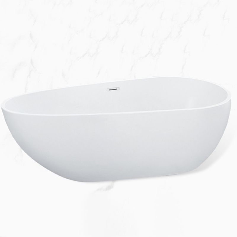 Stand Alone Acrylic Bath Tub White Oval Modern Bathroom Bathtub Clearhalo 'Bathroom Remodel & Bathroom Fixtures' 'Bathtubs' 'Home Improvement' 'home_improvement' 'home_improvement_bathtubs' 'Showers & Bathtubs' 1200x1200_516b8484-dd1b-4b55-ac0d-04fae9893c3b