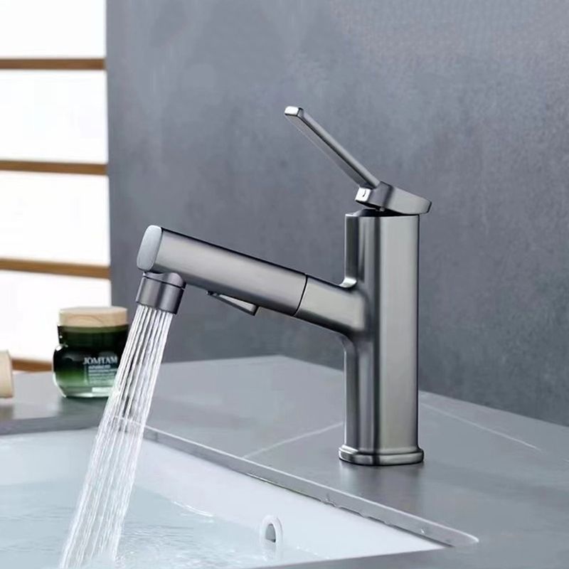 Modern Sink Faucet Pure Color Low Arc Metal Bathroom Sink Faucet Clearhalo 'bathroom_sink_faucets' 'Conjunta de Baño y Conjunta de Grifo' 'Coronamiento de Baño y Dispositivo de Baño' 'Grifo del lavabo del baño' 'Hogar' 'home_improvement' 'home_improvement_bathroom_sink_faucets' 'Mejoras para el hogar' 1200x1200_517d6041-91e2-401c-81a6-c739c41090b1