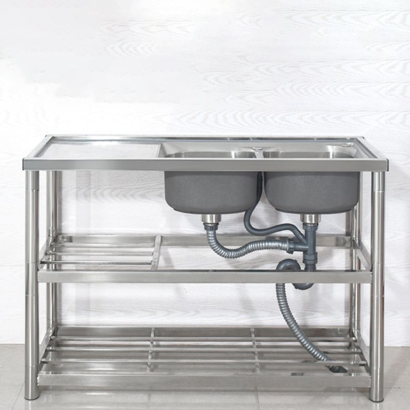 Modern Workstation Ledge Stainless Steel with Accessories and Faucet Workstation Clearhalo 'Home Improvement' 'home_improvement' 'home_improvement_kitchen_sinks' 'Kitchen Remodel & Kitchen Fixtures' 'Kitchen Sinks & Faucet Components' 'Kitchen Sinks' 'kitchen_sinks' 1200x1200_51a5df46-739d-4064-aa65-5e15551c4850