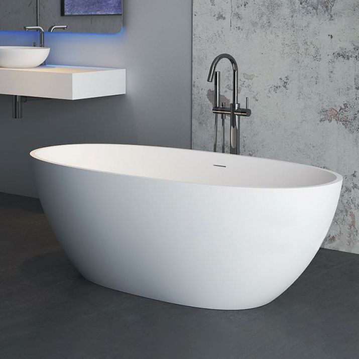 Soaking Freestanding Bath Tub Antique Finish Oval Modern Bathtub (Faucet not Included) Clearhalo 'Bathroom Remodel & Bathroom Fixtures' 'Bathtubs' 'Home Improvement' 'home_improvement' 'home_improvement_bathtubs' 'Showers & Bathtubs' 1200x1200_51af4ae6-1661-45da-97c1-9cdf7902f8a6