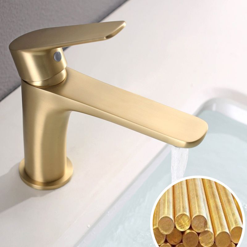 Light Luxury Vessel Sink Faucet Lever Handle Single Hole Bathroom Faucet Clearhalo 'Bathroom Remodel & Bathroom Fixtures' 'Bathroom Sink Faucets' 'Bathroom Sinks & Faucet Components' 'bathroom_sink_faucets' 'Home Improvement' 'home_improvement' 'home_improvement_bathroom_sink_faucets' 1200x1200_51f74111-8ecd-422f-a9c0-6d8a4b4fb938