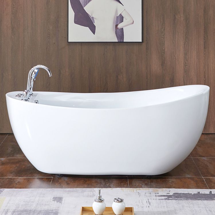 31.5-inch Wide Acrylic Oval Tub Freestanding Soaking White Bathtub Clearhalo 'Bathroom Remodel & Bathroom Fixtures' 'Bathtubs' 'Home Improvement' 'home_improvement' 'home_improvement_bathtubs' 'Showers & Bathtubs' 1200x1200_521a0383-9bae-44ed-93e0-e7aae7aed8a6