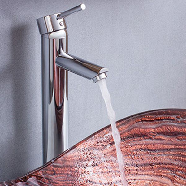 Creative Glass Vessel Sink Specialty Vessel Bathroom Sink with Pop-Up Drain Clearhalo 'Bathroom Remodel & Bathroom Fixtures' 'Bathroom Sinks & Faucet Components' 'Bathroom Sinks' 'bathroom_sink' 'Home Improvement' 'home_improvement' 'home_improvement_bathroom_sink' 1200x1200_52338ea1-c8a1-43b1-b859-128b4d027cc3