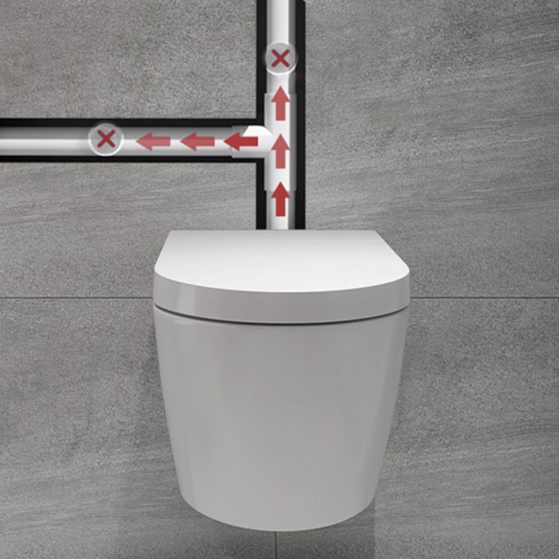 White Ceramic Elongated Wall Mounted Bidet with Heated Seat and Warm Air Dryer Clearhalo 'Bathroom Remodel & Bathroom Fixtures' 'Bidets' 'Home Improvement' 'home_improvement' 'home_improvement_bidets' 'Toilets & Bidets' 1200x1200_52a2c938-590e-4cfe-9f90-0af8bdc63840