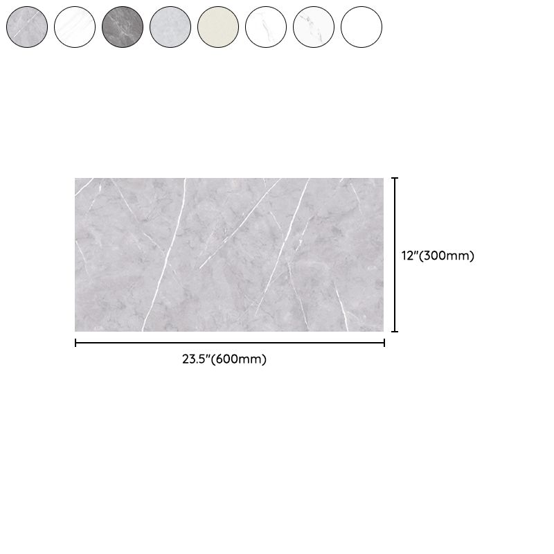 Marbling Single Tile 12" x 24" Waterproof Backsplash Rectangular Wall Tile Clearhalo 'Flooring 'Home Improvement' 'home_improvement' 'home_improvement_peel_stick_blacksplash' 'Peel & Stick Backsplash Tile' 'peel_stick_blacksplash' 'Walls & Ceilings' Walls and Ceiling' 1200x1200_52b0a336-073f-4038-9117-cbd817b8fd9d