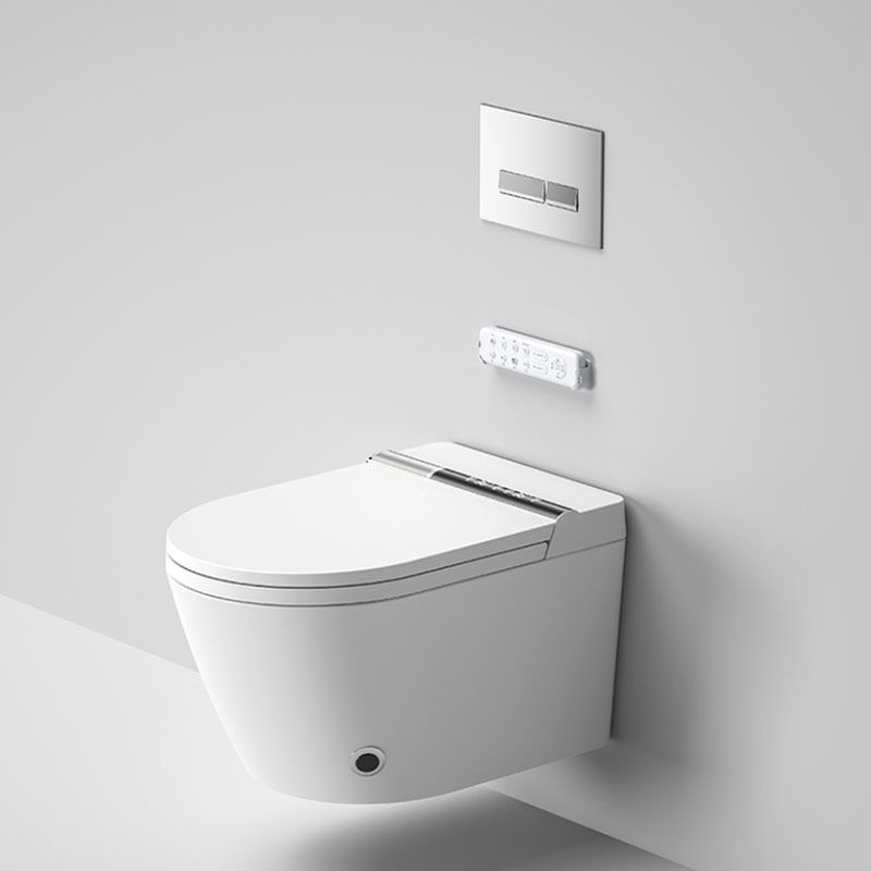 Contemporary Wall Mounted Bidet Heated Seat White Elongated Smart Bidet Clearhalo 'Bathroom Remodel & Bathroom Fixtures' 'Bidets' 'Home Improvement' 'home_improvement' 'home_improvement_bidets' 'Toilets & Bidets' 1200x1200_52bc33a7-d012-4abd-b500-0aaacf2fc9ca