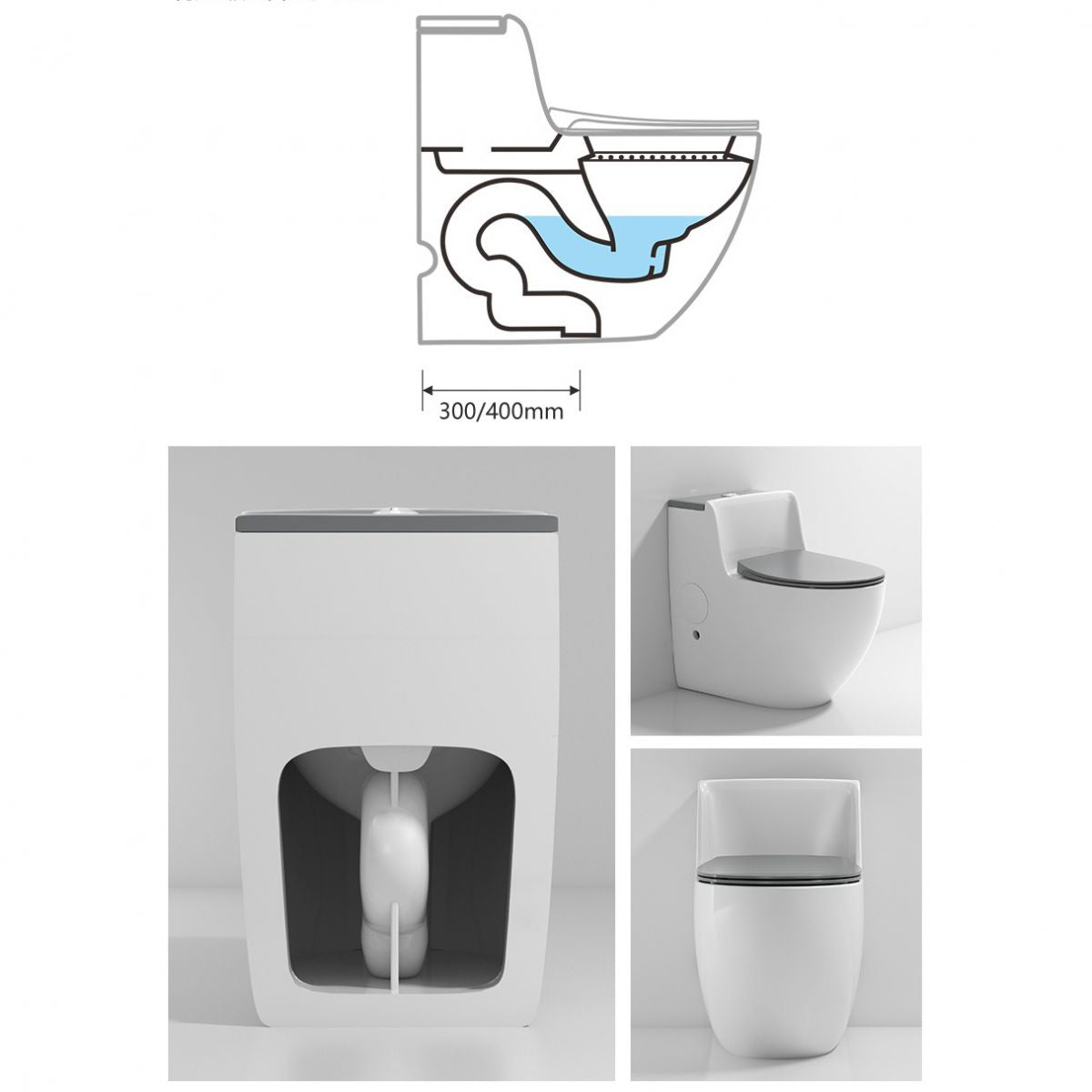 Modern Elongated Toilet Bowl Siphon Jet Flush Toilet with Seat Clearhalo 'Bathroom Remodel & Bathroom Fixtures' 'Home Improvement' 'home_improvement' 'home_improvement_toilets' 'Toilets & Bidets' 'Toilets' 1200x1200_530d80fa-3a28-469d-a770-7e3c79413291