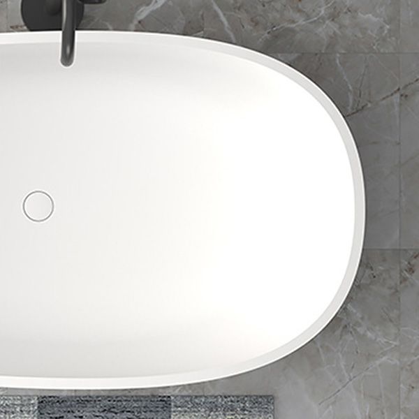 Freestanding Soaking Bathtub Antique Finish Oval Modern Bath Clearhalo 'Bathroom Remodel & Bathroom Fixtures' 'Bathtubs' 'Home Improvement' 'home_improvement' 'home_improvement_bathtubs' 'Showers & Bathtubs' 1200x1200_5313406b-6105-408f-b7a1-47f0773c7b3a