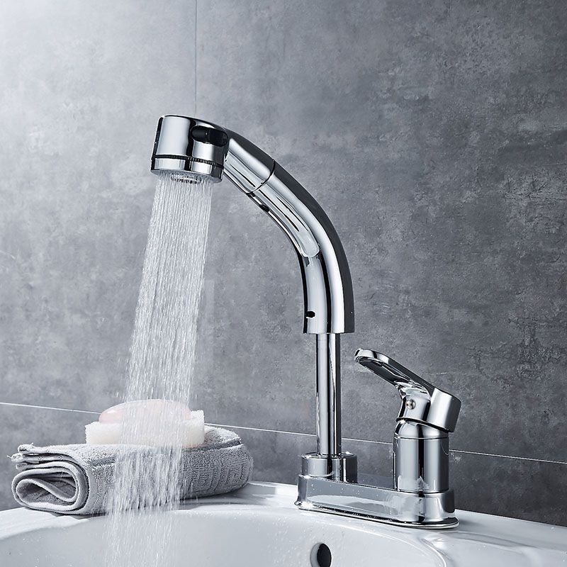 Modern Vessel Sink Bathroom Faucet Swivel Spout 2 Hole Faucets with Pull down Sprayer Clearhalo 'bathroom_sink_faucets' 'Conjunta de Baño y Conjunta de Grifo' 'Coronamiento de Baño y Dispositivo de Baño' 'Grifo del lavabo del baño' 'Hogar' 'home_improvement' 'home_improvement_bathroom_sink_faucets' 'Mejoras para el hogar' 1200x1200_53208af9-5933-45cd-ae0c-bb55f8fe05f5