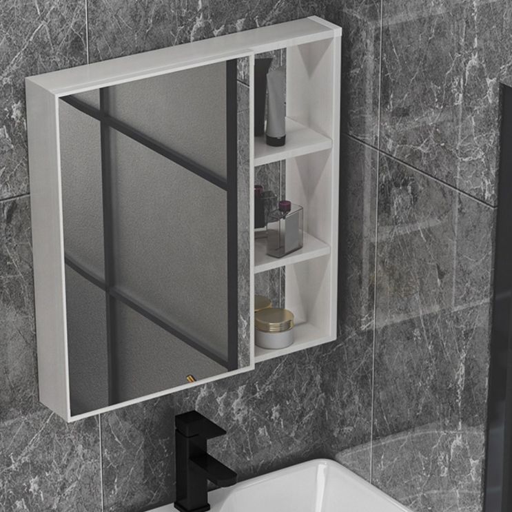 Rectangular Modern Bathroom Vanity White Metal Frame Single-Sink Vanity Set Clearhalo 'Bathroom Remodel & Bathroom Fixtures' 'Bathroom Vanities' 'bathroom_vanities' 'Home Improvement' 'home_improvement' 'home_improvement_bathroom_vanities' 1200x1200_532786de-fb6b-417b-bfa4-3e451589e1b7
