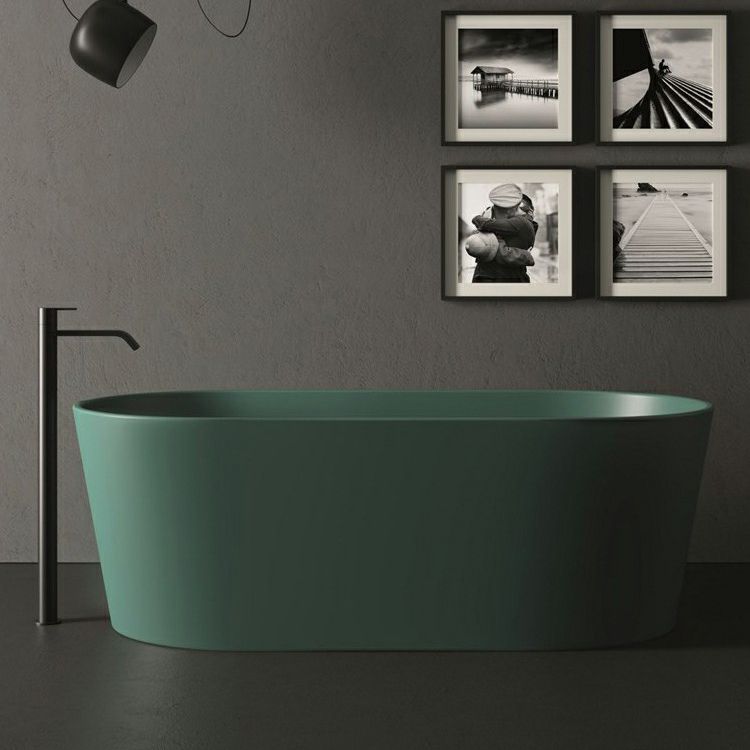 Stone Soaking Freestanding Bathtub Antique Finish Modern Bath Tub Clearhalo 'Bathroom Remodel & Bathroom Fixtures' 'Bathtubs' 'Home Improvement' 'home_improvement' 'home_improvement_bathtubs' 'Showers & Bathtubs' 1200x1200_5345687c-ec64-427a-afcf-9405236f10de