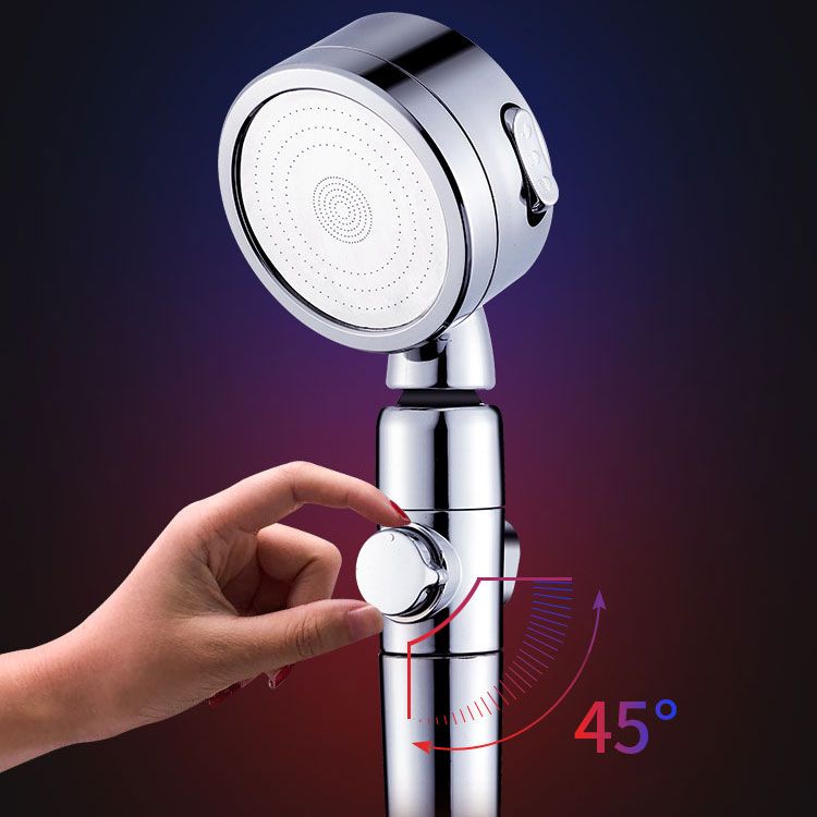 Modern Handheld Supercharged Shower Head Round 3 Setting Spray Head Clearhalo 'Bathroom Remodel & Bathroom Fixtures' 'Home Improvement' 'home_improvement' 'home_improvement_shower_heads' 'Shower Heads' 'shower_heads' 'Showers & Bathtubs Plumbing' 'Showers & Bathtubs' 1200x1200_5378a915-db2e-4bd8-890c-b35a53dcb6e8