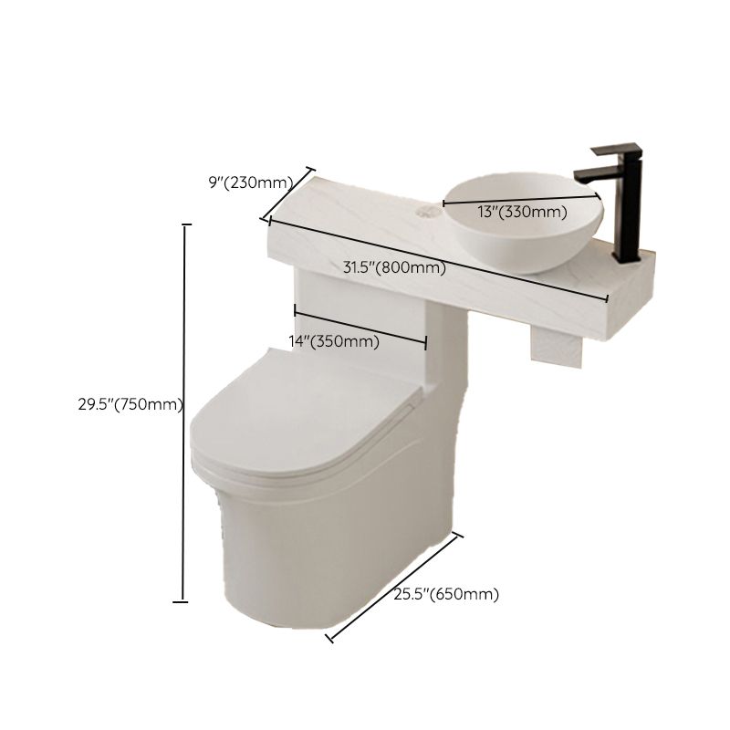 Modern One Piece Toilet Bowl White Urine Toilet with Seat for Bathroom Clearhalo 'Bathroom Remodel & Bathroom Fixtures' 'Home Improvement' 'home_improvement' 'home_improvement_toilets' 'Toilets & Bidets' 'Toilets' 1200x1200_537bbe99-80c8-498f-807d-65d7a619eb97