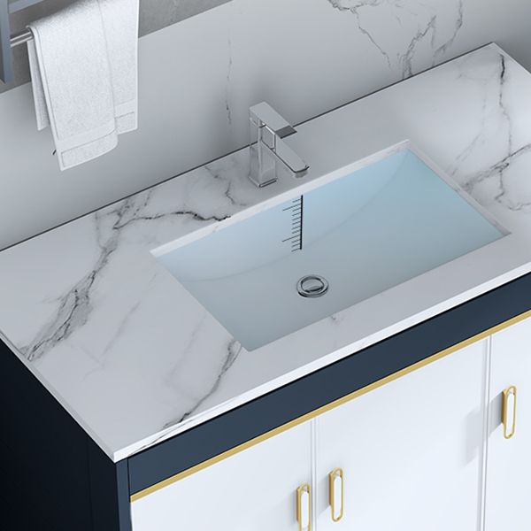 Floor Mount Modern Bathroom Vanity Blue Single-Sink Rectangular Vanity Set Clearhalo 'Bathroom Remodel & Bathroom Fixtures' 'Bathroom Vanities' 'bathroom_vanities' 'Home Improvement' 'home_improvement' 'home_improvement_bathroom_vanities' 1200x1200_5396a227-768e-425d-9f3c-c60af8d0ff71