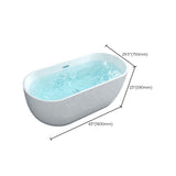 Freestanding Soaking Modern Bathtub Antique Finish Oval Bath Tub Clearhalo 'Bathroom Remodel & Bathroom Fixtures' 'Bathtubs' 'Home Improvement' 'home_improvement' 'home_improvement_bathtubs' 'Showers & Bathtubs' 1200x1200_53cb3a5f-15cf-4cd1-9aa6-c8cf4258ef63