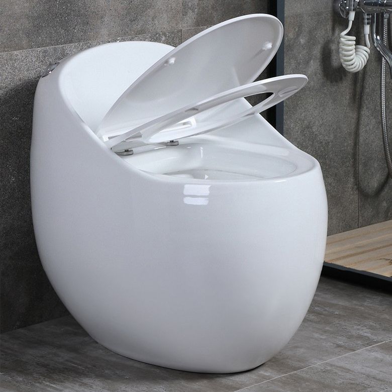 Modern Seat Included One Piece Toilet Round Floor Mounted Toilet Bowl for Washroom Clearhalo 'Bathroom Remodel & Bathroom Fixtures' 'Home Improvement' 'home_improvement' 'home_improvement_toilets' 'Toilets & Bidets' 'Toilets' 1200x1200_542c8da0-104c-46df-9064-cb64fbecd704