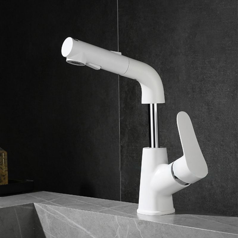 Modern Bathroom Vessel Faucet Grass Lever Swivel Spout with Hoses Lavatory Faucet Clearhalo 'Bathroom Remodel & Bathroom Fixtures' 'Bathroom Sink Faucets' 'Bathroom Sinks & Faucet Components' 'bathroom_sink_faucets' 'Home Improvement' 'home_improvement' 'home_improvement_bathroom_sink_faucets' 1200x1200_543695cd-16f8-4ccc-8e60-fb3e04ba6e26