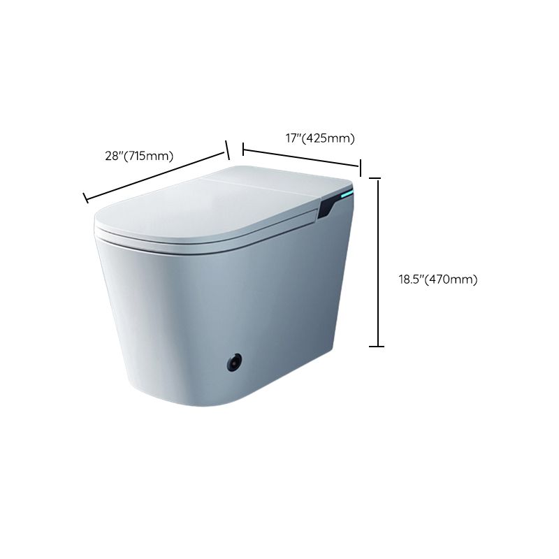 Ceramic Contemporary Foot Sensor Elongated Temperature Control Floor Standing Bidet Clearhalo 'Bathroom Remodel & Bathroom Fixtures' 'Bidets' 'Home Improvement' 'home_improvement' 'home_improvement_bidets' 'Toilets & Bidets' 1200x1200_5444fbec-0a69-4207-8344-a603301b784b