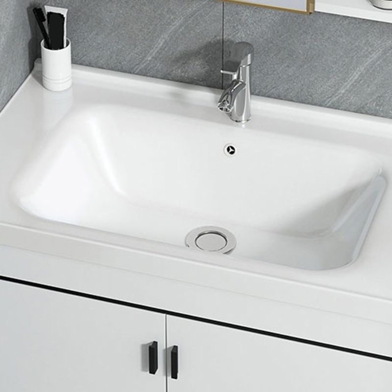 Wall-mounted Bathroom Vanity Modern Single-Sink Space Saver Vanity Clearhalo 'Bathroom Remodel & Bathroom Fixtures' 'Bathroom Vanities' 'bathroom_vanities' 'Home Improvement' 'home_improvement' 'home_improvement_bathroom_vanities' 1200x1200_54596856-19f2-467e-bfc2-f37b1e8967cf