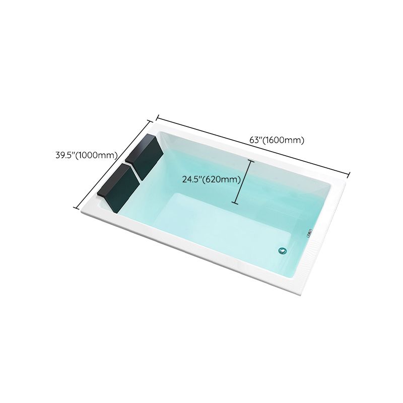 Rectangle Modern White Embedded Bathtub Acrylic with Drain Bath Tub and Overflow Hole Clearhalo 'Bathroom Remodel & Bathroom Fixtures' 'Bathtubs' 'Home Improvement' 'home_improvement' 'home_improvement_bathtubs' 'Showers & Bathtubs' 1200x1200_546ef0f5-3d39-4c2e-93c5-0ff384364ecb