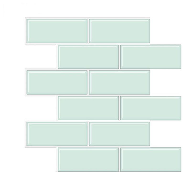 Rectangle Tile-Peel & Stick Plain Waterproof Plastic Peel & Stick Subway Tile for Kitchen Clearhalo 'Flooring 'Home Improvement' 'home_improvement' 'home_improvement_peel_stick_blacksplash' 'Peel & Stick Backsplash Tile' 'peel_stick_blacksplash' 'Walls & Ceilings' Walls and Ceiling' 1200x1200_54748e67-18c1-4131-b808-c5ca1613c8bf