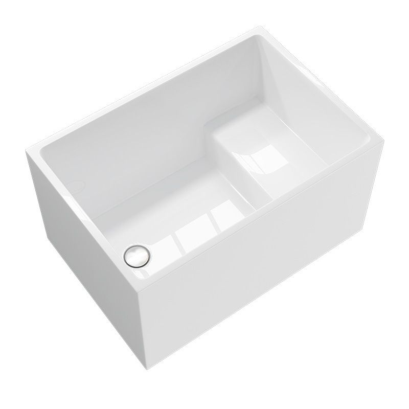 Bathroom Modern Acrylic Small Tub with Left-Hand Drain Bathtub Clearhalo 'Bathroom Remodel & Bathroom Fixtures' 'Bathtubs' 'Home Improvement' 'home_improvement' 'home_improvement_bathtubs' 'Showers & Bathtubs' 1200x1200_54762ba5-3d28-4532-afbf-2cb2a1530a7c