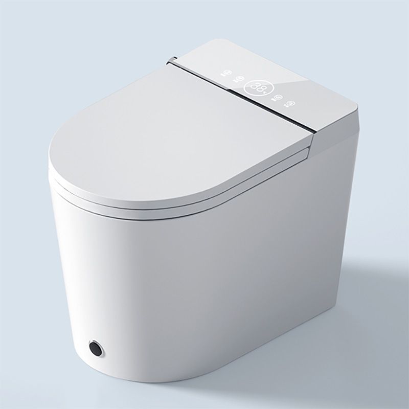 Elongated with Heated Seat Foot Sensor Contemporary Ceramic Floor Mount Bidet Clearhalo 'Bathroom Remodel & Bathroom Fixtures' 'Bidets' 'Home Improvement' 'home_improvement' 'home_improvement_bidets' 'Toilets & Bidets' 1200x1200_5486670f-9d6f-4dee-a735-ab26fd0a5f07