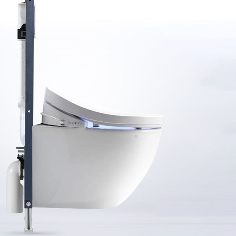 15" W Wall Hung Toilet Set Ceramic Elongated Smart Bidet with Tank Clearhalo 'Bathroom Remodel & Bathroom Fixtures' 'Bidets' 'Home Improvement' 'home_improvement' 'home_improvement_bidets' 'Toilets & Bidets' 1200x1200_55301f24-18e3-460c-8d3f-762d3537f4df