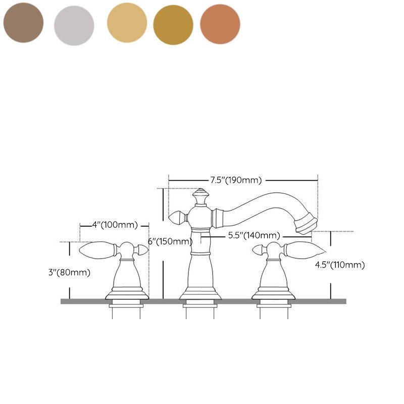 Deck Mounted Roman Tub Faucet Low Arc Copper Roman Tub Faucet Set Clearhalo 'Bathroom Remodel & Bathroom Fixtures' 'Bathtub Faucets' 'bathtub_faucets' 'Home Improvement' 'home_improvement' 'home_improvement_bathtub_faucets' 1200x1200_554a3c79-9423-4d4d-a746-466d4d44a2b5