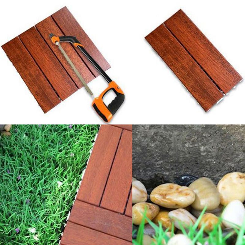 Modern Floor Bullnose Click-Locking Wood Tile Set for Patio Garden Clearhalo 'Flooring 'Hardwood Flooring' 'hardwood_flooring' 'Home Improvement' 'home_improvement' 'home_improvement_hardwood_flooring' Walls and Ceiling' 1200x1200_56543a2b-088d-40c6-b9cb-b8b3f0b0443e