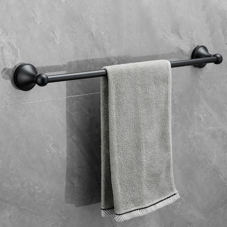 6-Piece Modern Bath Hardware Set in Stainless Steel Matte Black Robe Hooks/Towel Ring Bar Clearhalo 'Bathroom Hardware Sets' 'Bathroom Hardware' 'Bathroom Remodel & Bathroom Fixtures' 'bathroom_hardware_sets' 'Home Improvement' 'home_improvement' 'home_improvement_bathroom_hardware_sets' 1200x1200_5668ec4e-c143-4073-a3c5-78799811b4a6