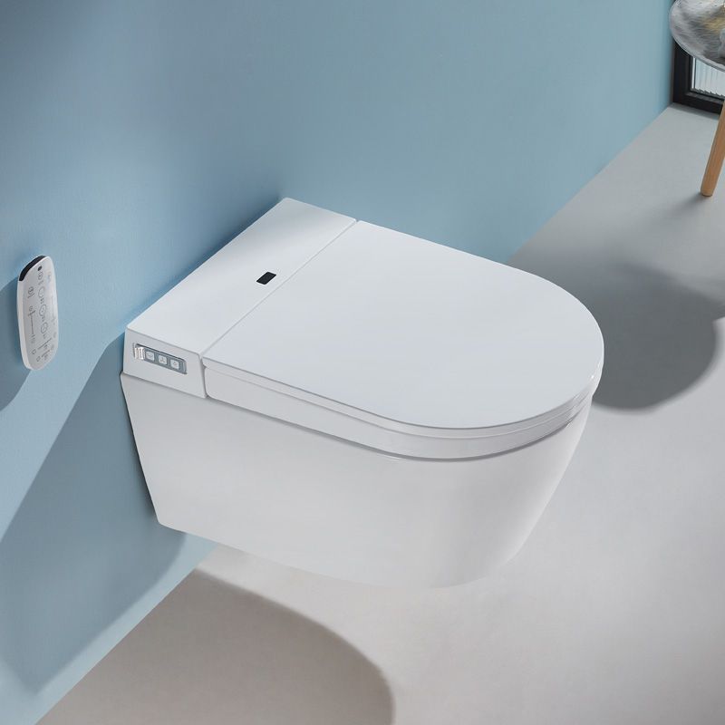 Elongated Smart Toilet Seat Bidet Stain Resistant White Bidet Seat with Heated Seat Clearhalo 'Bathroom Remodel & Bathroom Fixtures' 'Bidets' 'Home Improvement' 'home_improvement' 'home_improvement_bidets' 'Toilets & Bidets' 1200x1200_5675866e-16c2-4d13-9a27-4dfc1a788d15