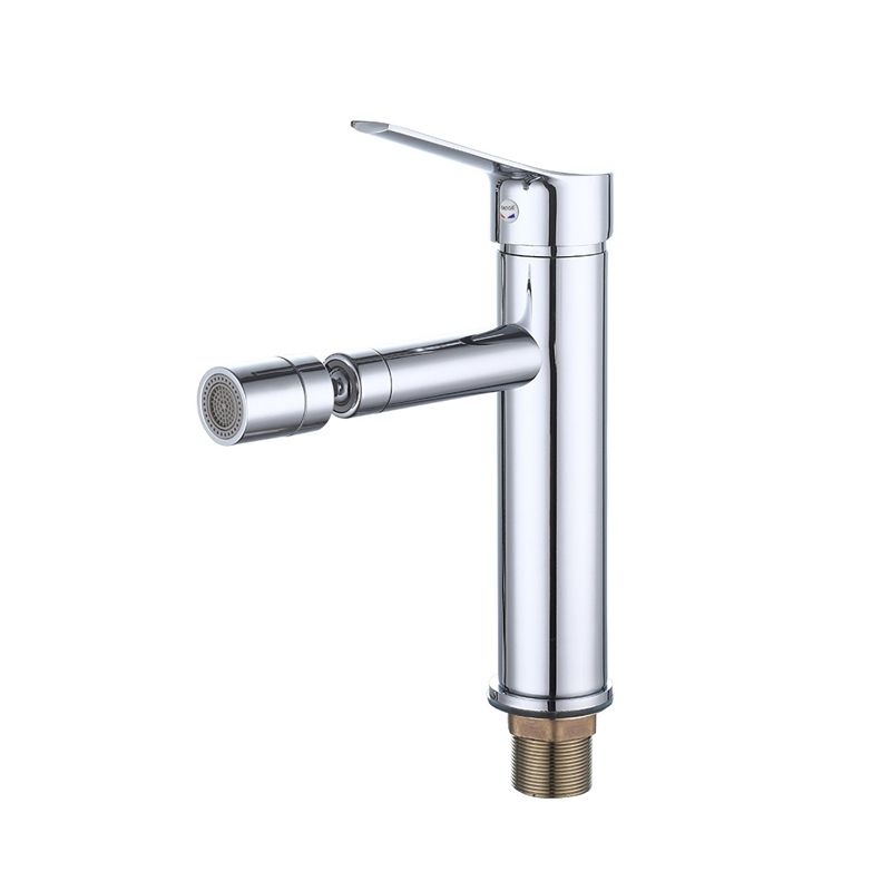 Modern Vessel Sink Faucet Copper Lever Handle Low Arc Retractable Vessel Faucet Clearhalo 'Bathroom Remodel & Bathroom Fixtures' 'Bathroom Sink Faucets' 'Bathroom Sinks & Faucet Components' 'bathroom_sink_faucets' 'Home Improvement' 'home_improvement' 'home_improvement_bathroom_sink_faucets' 1200x1200_56d17a34-7457-498d-825c-1a27c3feaa13