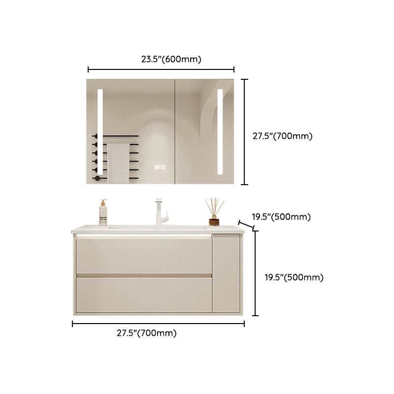 Mirror Included Wall Mount Bathroom Sink Vanity in White with Doors Drawers Clearhalo 'Bathroom Remodel & Bathroom Fixtures' 'Bathroom Vanities' 'bathroom_vanities' 'Home Improvement' 'home_improvement' 'home_improvement_bathroom_vanities' 1200x1200_56da184b-09a7-4b2e-ae6f-3801f039a2a6
