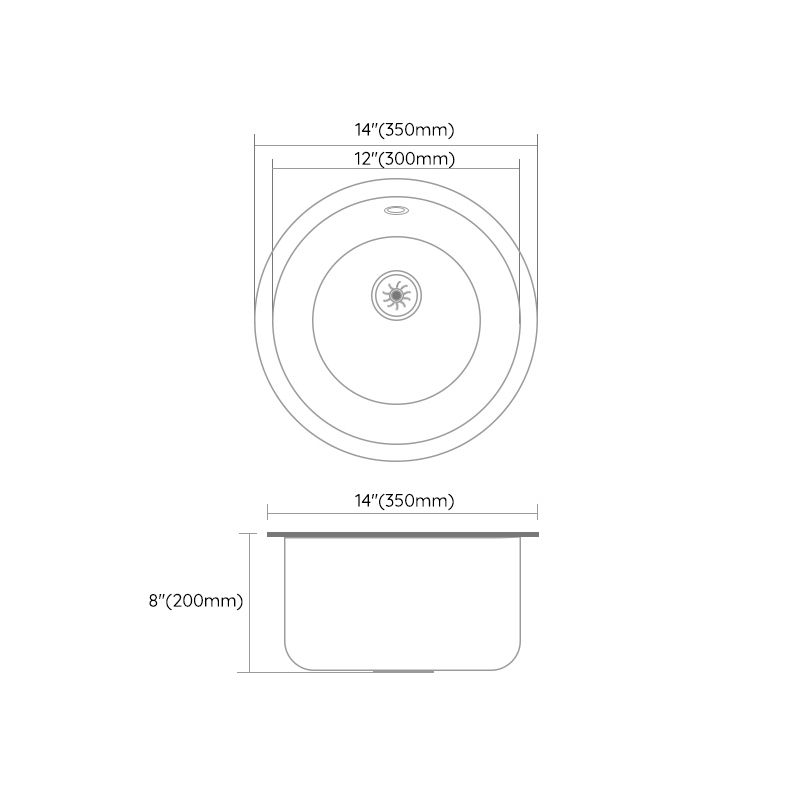 White Single Bowl Kitchen Sink with Drain Strainer Kit 1 Holes Sink Clearhalo 'Home Improvement' 'home_improvement' 'home_improvement_kitchen_sinks' 'Kitchen Remodel & Kitchen Fixtures' 'Kitchen Sinks & Faucet Components' 'Kitchen Sinks' 'kitchen_sinks' 1200x1200_57910b1a-ae7a-4dc6-a5f1-b6553a7aa1cf