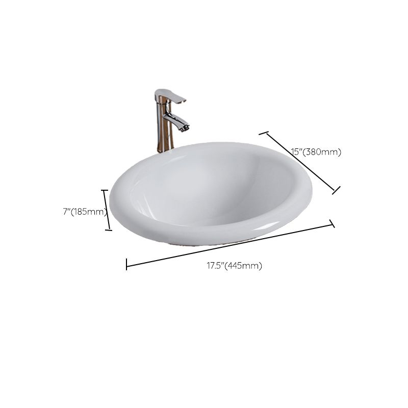 Modern Style Bathroom Sink Oval Porcelain Undermount Bathroom Sink Clearhalo 'Bathroom Remodel & Bathroom Fixtures' 'Bathroom Sinks & Faucet Components' 'Bathroom Sinks' 'bathroom_sink' 'Home Improvement' 'home_improvement' 'home_improvement_bathroom_sink' 1200x1200_57e244bf-59c2-43ad-9b85-3e6342696dd2