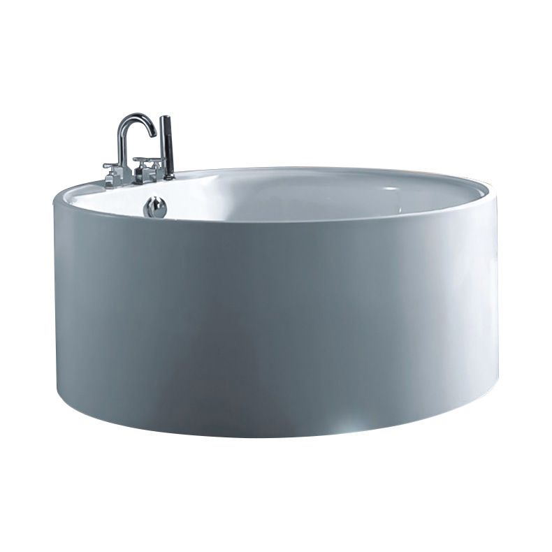 Round Acrylic Soaking Bathtub Modern Stand Alone Back to Wall Tub Clearhalo 'Bathroom Remodel & Bathroom Fixtures' 'Bathtubs' 'Home Improvement' 'home_improvement' 'home_improvement_bathtubs' 'Showers & Bathtubs' 1200x1200_57f029ed-c2fd-47bc-96c2-0c90a379b38b